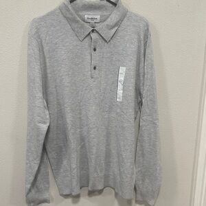 Goodfellow & Co Men's Light Gray Polo Shirt